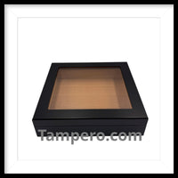 Load image into Gallery viewer, Chateau Glasstop Black Humidor
