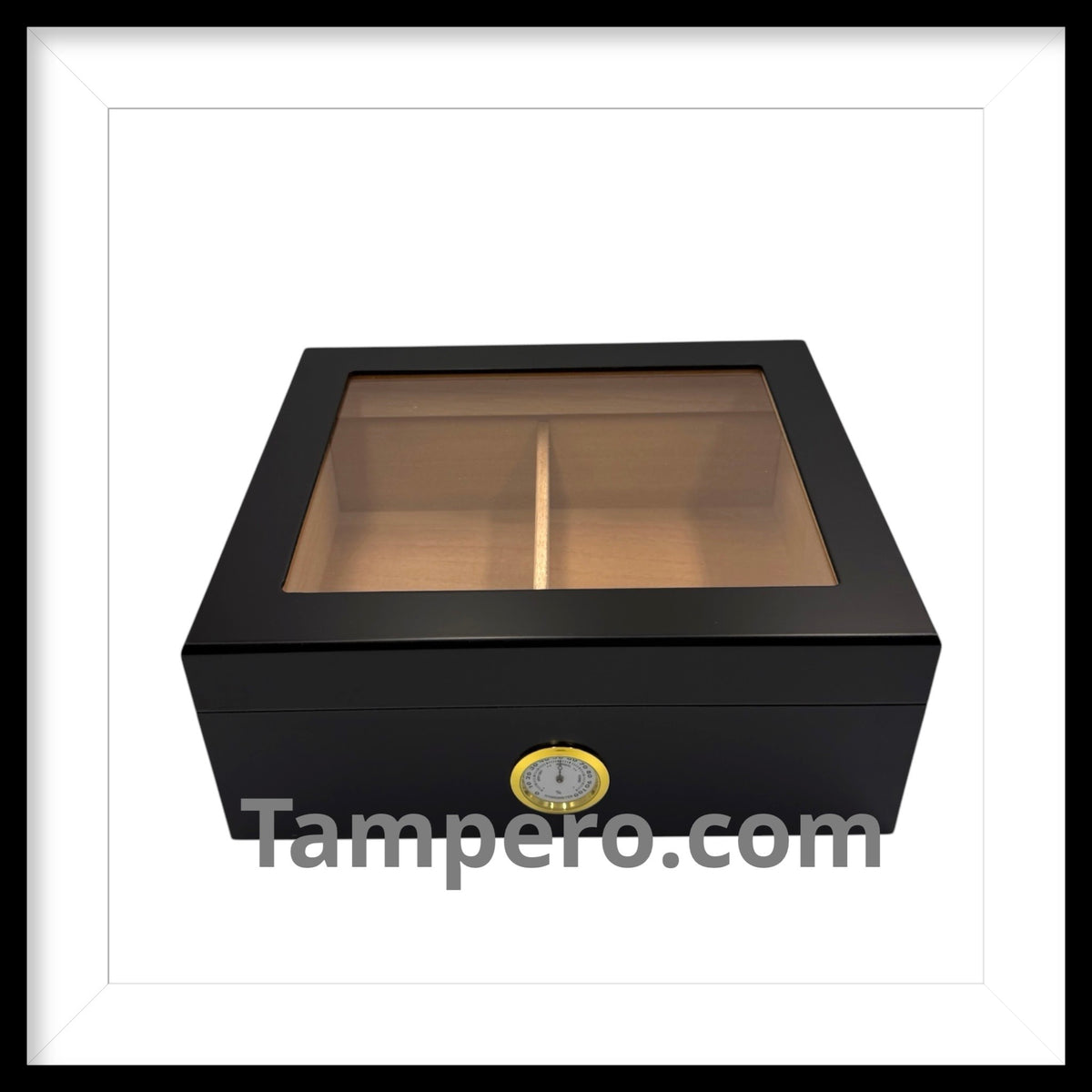 The Chalet Glasstop Black