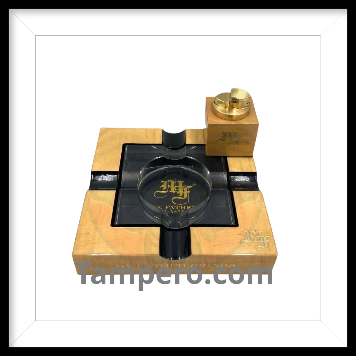 My Father Wood Glass Ashtray -DISCONTINUED-