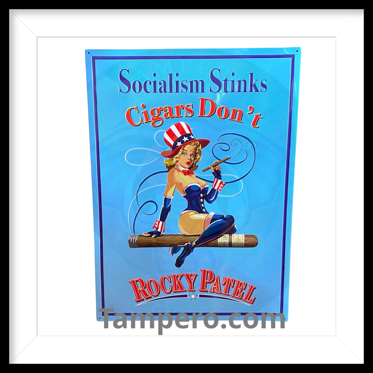 Man Cave Sign Socialism Stinks by Rocky Patel