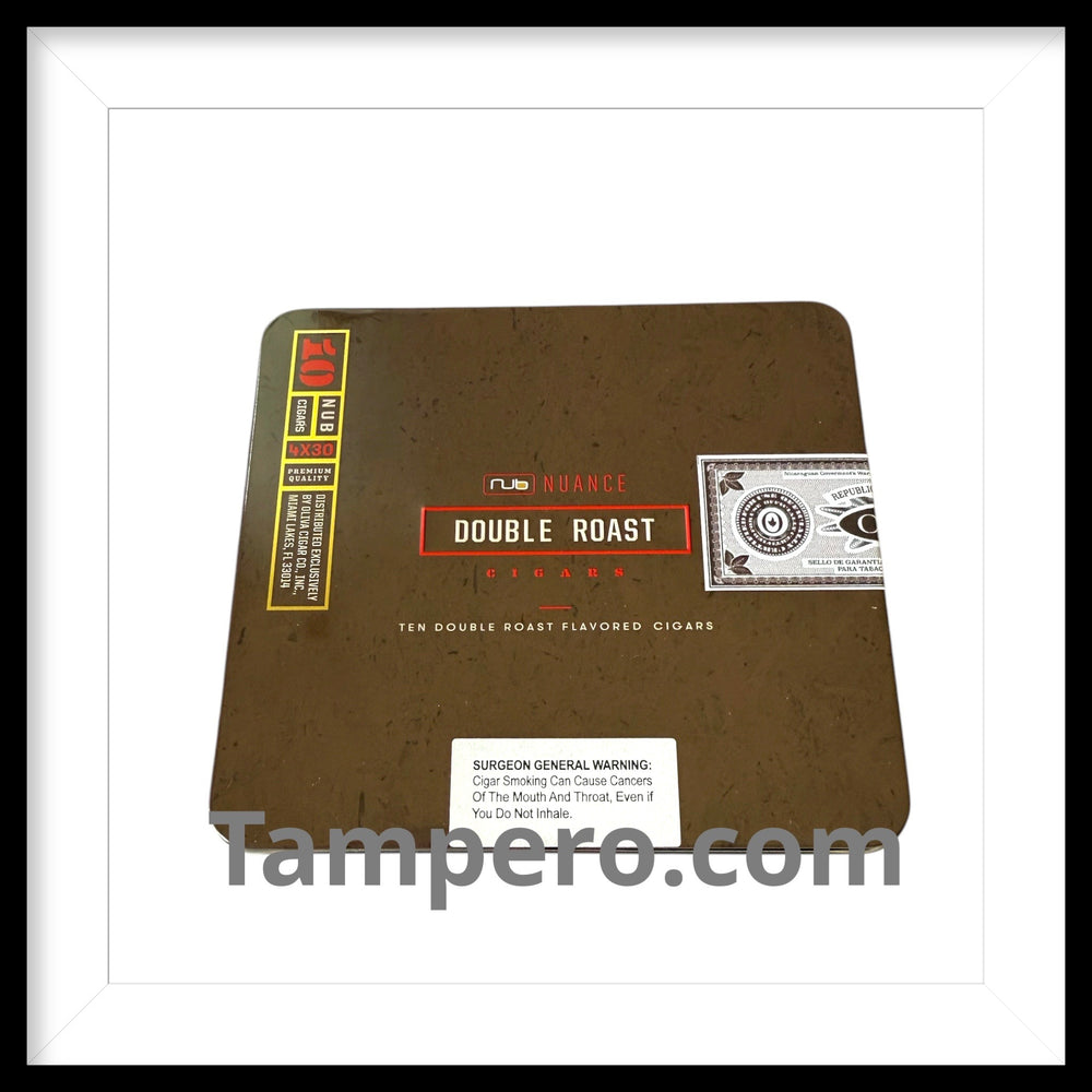 nub nuance double roast cigarrillo tins 