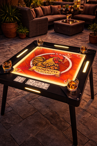 Load image into Gallery viewer, La Mesa by Novus premium domino table with LED lights and custom graphics
