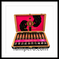 Load image into Gallery viewer, Open box of Arturo Fuente Black Pink Happy Ending cigars featuring Black Panther artwork and Vintage 1960s Series packaging
