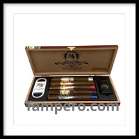 Load image into Gallery viewer, My Father Cigars Toro Sampler gift set with cutter and lighter available at Tampero Cigars
