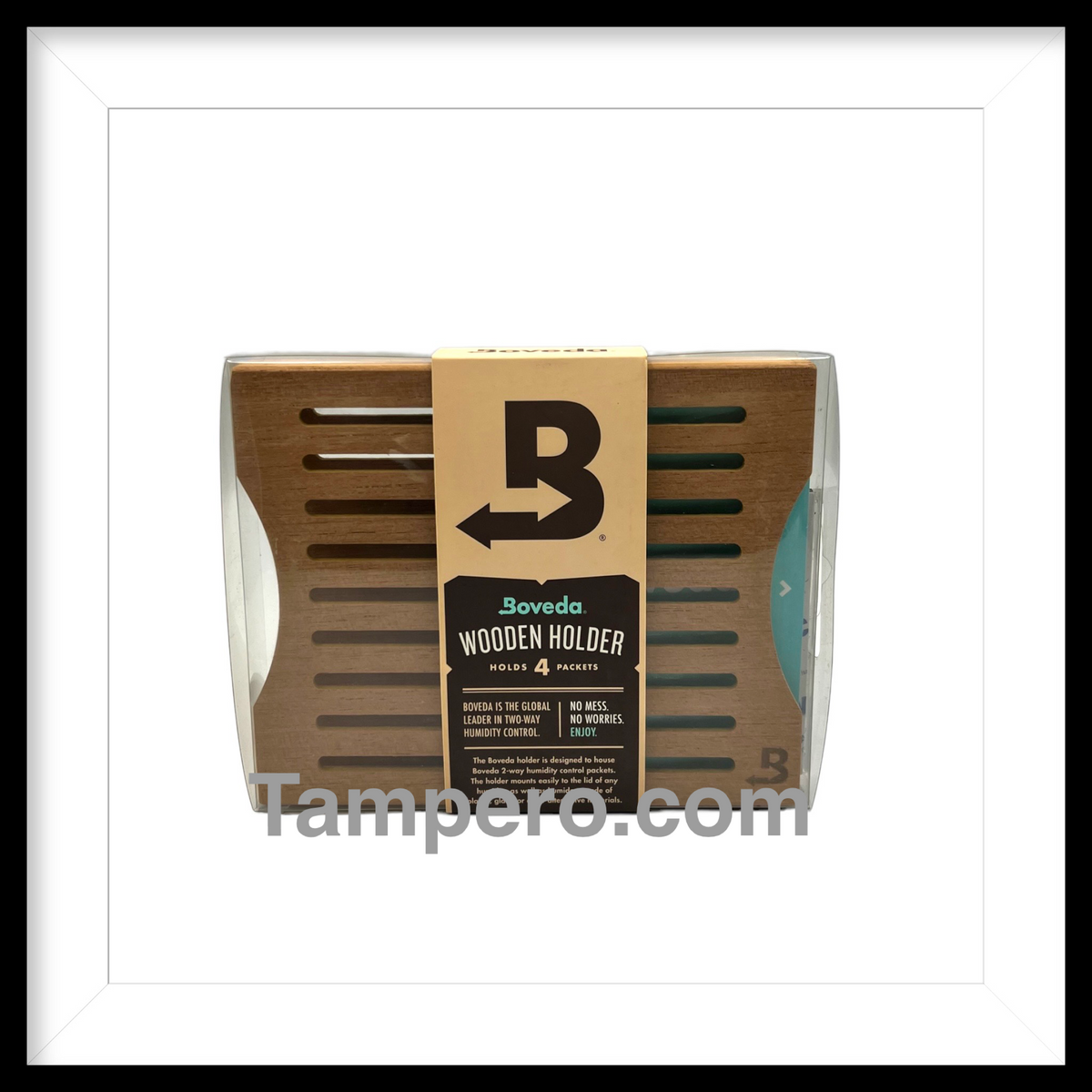 Boveda Wooden Holder For Containers Holds 4 Packets