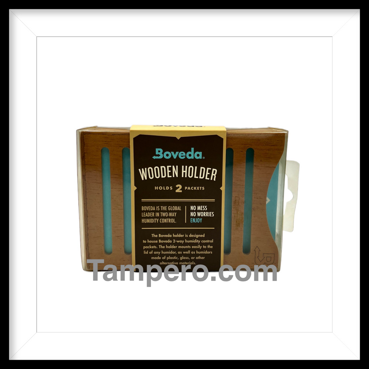 Boveda Wooden Holder For Containers Holds 2 Packets